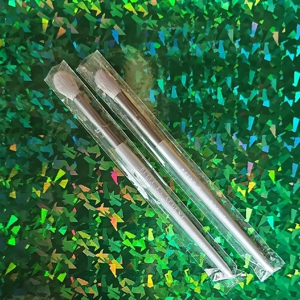 BELLE EN ARGENT Silver Eye Makeup Brushes